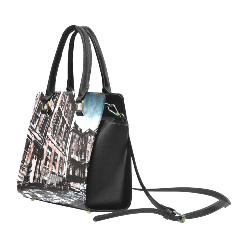 UK Flat - Jera Nour Rivet Shoulder Handbag (Model 1645)