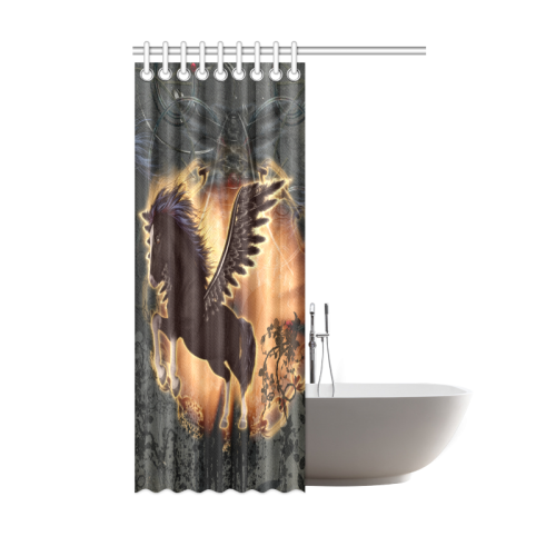 The dark pegasus Shower Curtain 48"x72"