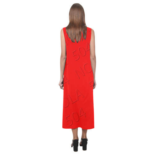 NOLA 504 Sleevelss open Fork Phaedra Sleeveless Open Fork Long Dress (Model D08)