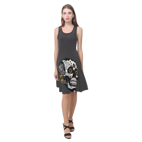 Sugar skull Atalanta Casual Sundress(Model D04)