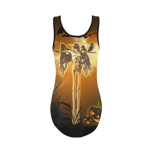 Halloween design Vest One Piece Swimsuit (Model S04)