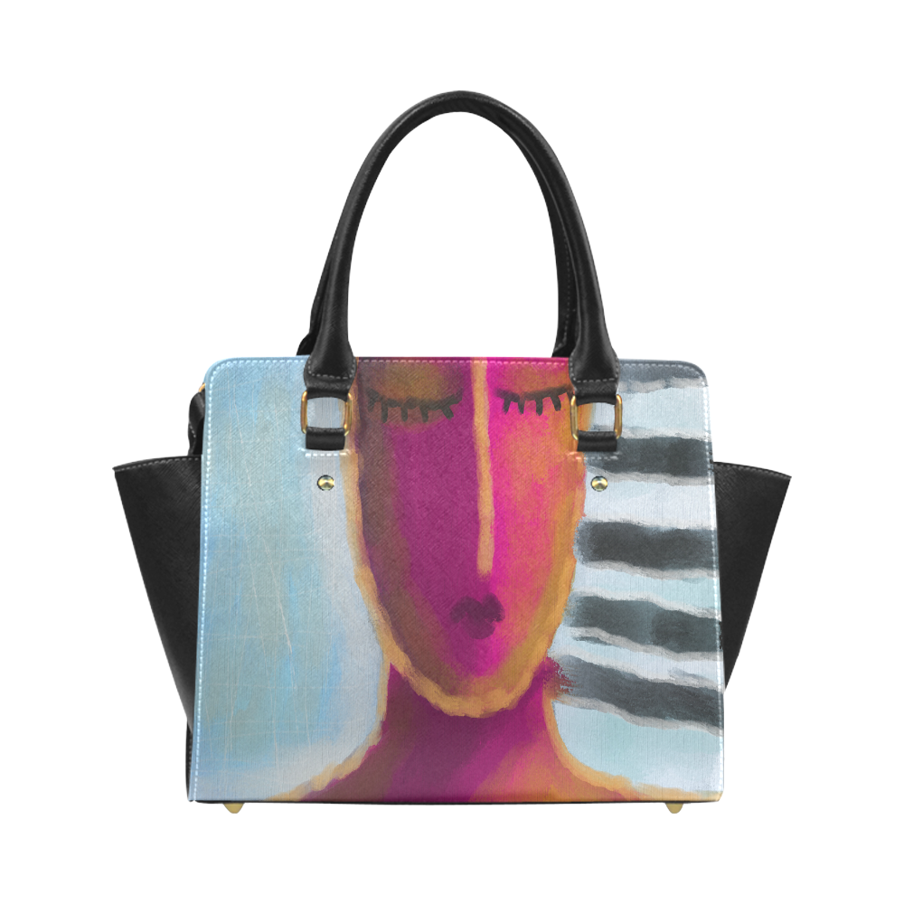 Funky Abstract Art Shoulder Bag Handbag Purse Classic Shoulder Handbag (Model 1653) ID D695787