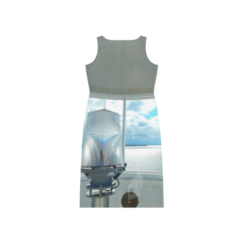 Lighthouse View Phaedra Sleeveless Open Fork Long Dress (Model D08)