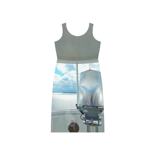 Lighthouse View Phaedra Sleeveless Open Fork Long Dress (Model D08)