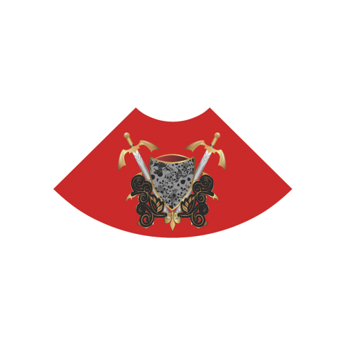 Coat of arms with skulls Atalanta Casual Sundress(Model D04)