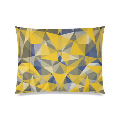 texture yellow Custom Zippered Pillow Case 20"x26"(Twin Sides)