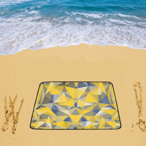 texture yellow Beach Mat 78"x 60"