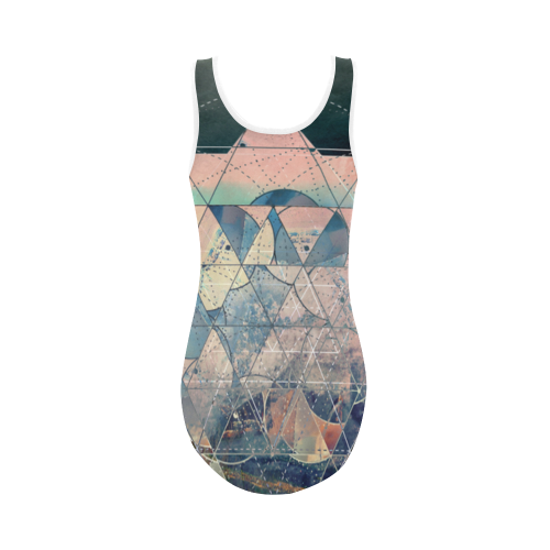 Nostalgia Vest One Piece Swimsuit (Model S04)