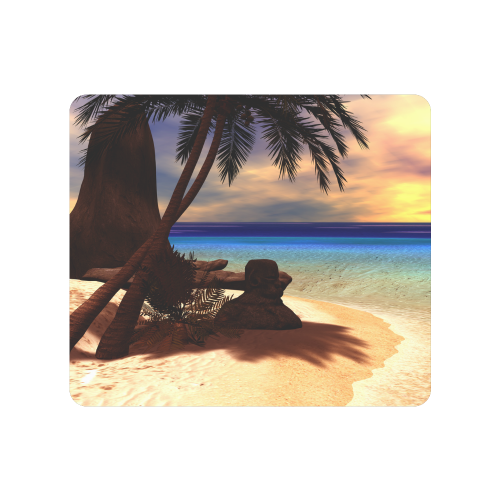 Awesome sunset over a tropical island Men's Clutch Purse （Model 1638）