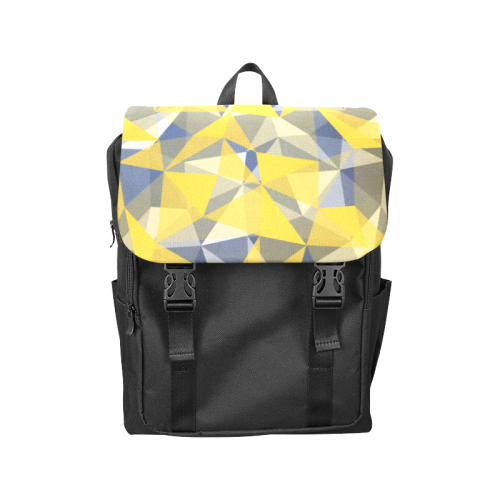 texture yellow Casual Shoulders Backpack (Model 1623)