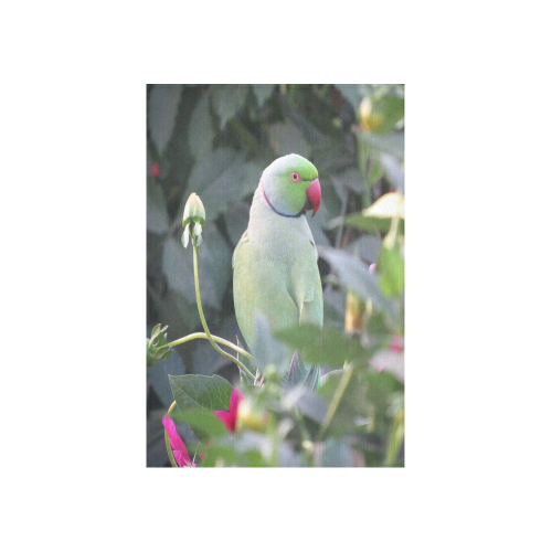 Colorful Parakeet Cotton Linen Wall Tapestry 40"x 60"