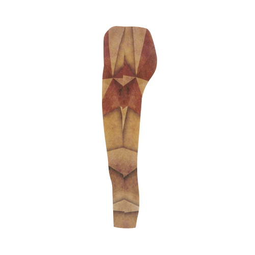 texture brown Capri Legging (Model L02)