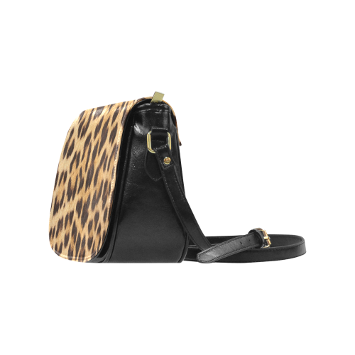 Leopard Skin Classic Saddle Bag/Small (Model 1648)