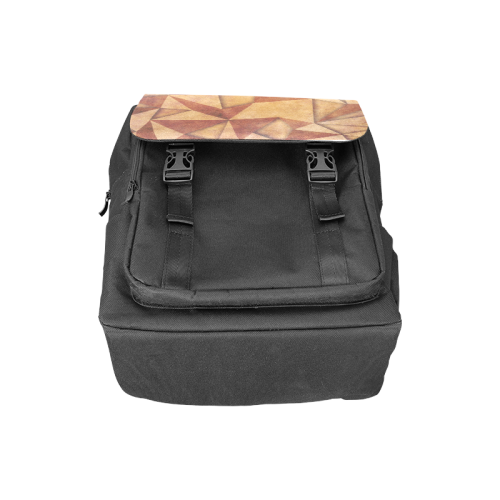 texture brown Casual Shoulders Backpack (Model 1623)