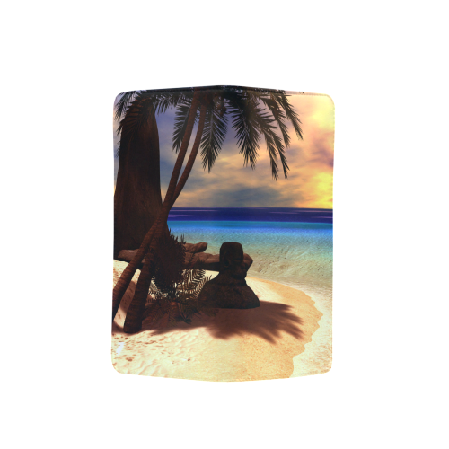 Awesome sunset over a tropical island Men's Clutch Purse （Model 1638）