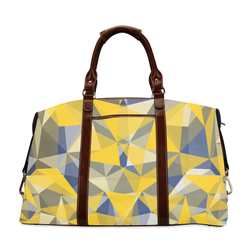 texture yellow Classic Travel Bag (Model 1643)