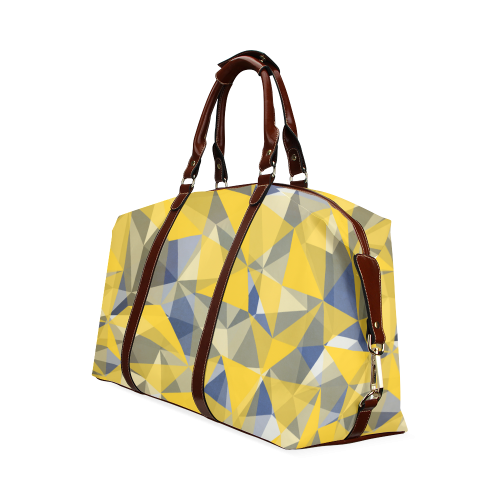 texture yellow Classic Travel Bag (Model 1643)