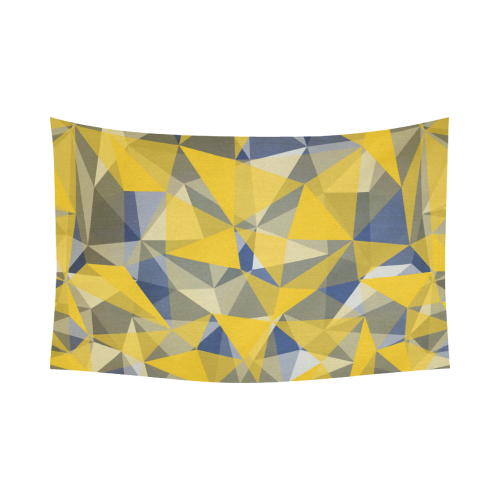 texture yellow Cotton Linen Wall Tapestry 90"x 60"