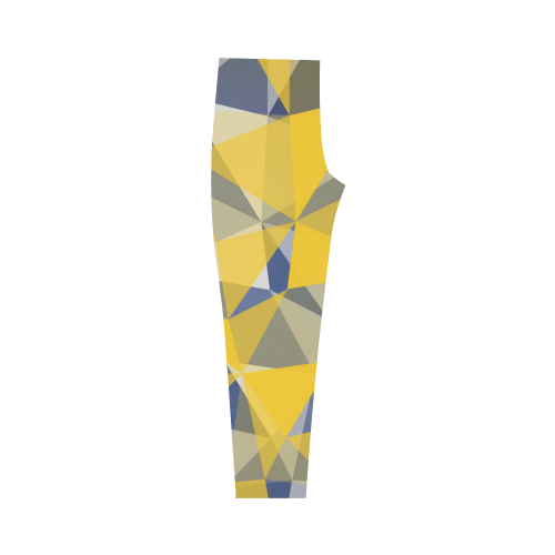 texture yellow Capri Legging (Model L02)
