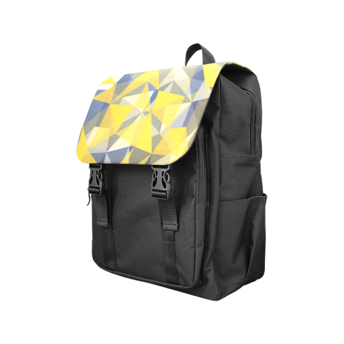 texture yellow Casual Shoulders Backpack (Model 1623)