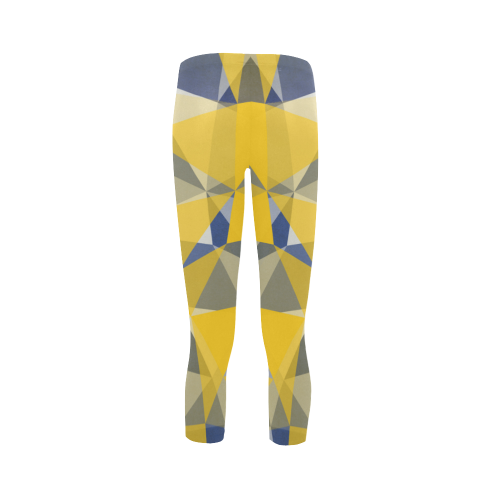 texture yellow Capri Legging (Model L02)