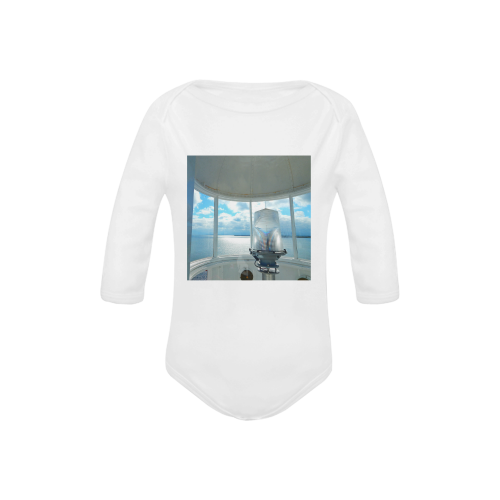 Lighthouse View Baby Powder Organic Long Sleeve One Piece (Model T27)