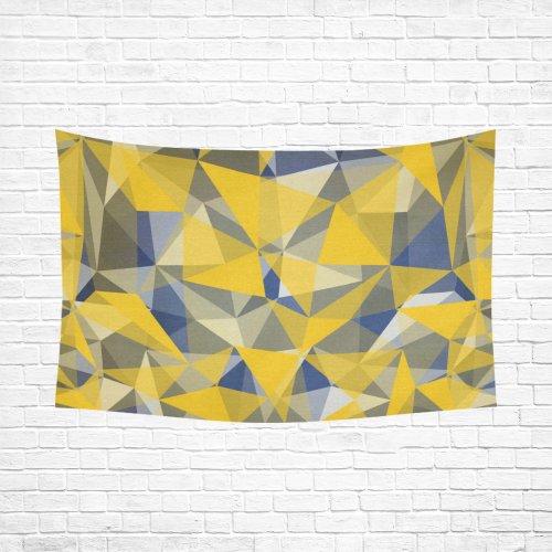 texture yellow Cotton Linen Wall Tapestry 90"x 60"