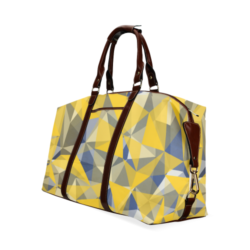 texture yellow Classic Travel Bag (Model 1643)