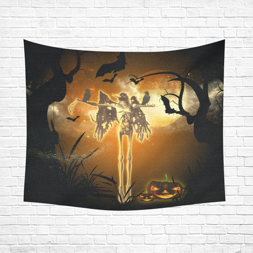 Halloween design Cotton Linen Wall Tapestry 60"x 51"