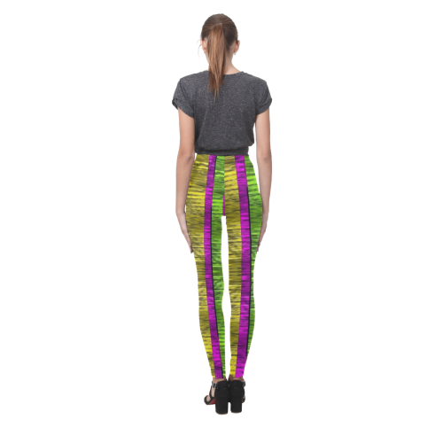 Rainbow love for the nature and sunset Cassandra Women's Leggings (Model L01)