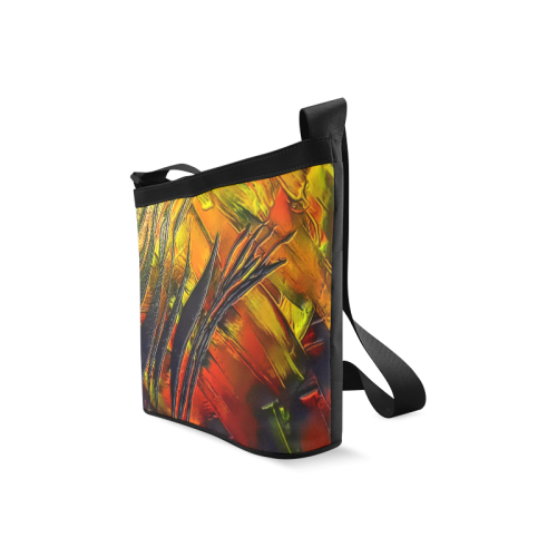 Fire Flames (Self paint) by Nico Bielow Crossbody Bags (Model 1613)