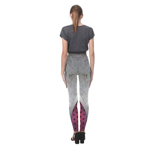 3D metal texture Cassandra Women's Leggings (Model L01)