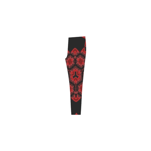 Red Alaun Mandala Cassandra Women's Leggings (Model L01)