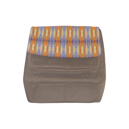 Gray Orange Stripes Pattern Crossbody Nylon Bags (Model 1633)