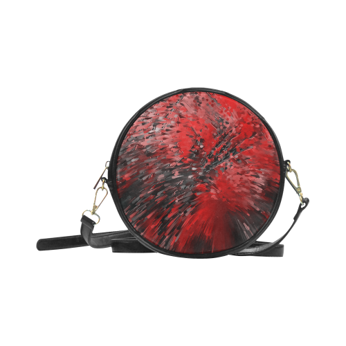 Explosion Red by Artdream Round Sling Bag (Model 1647)