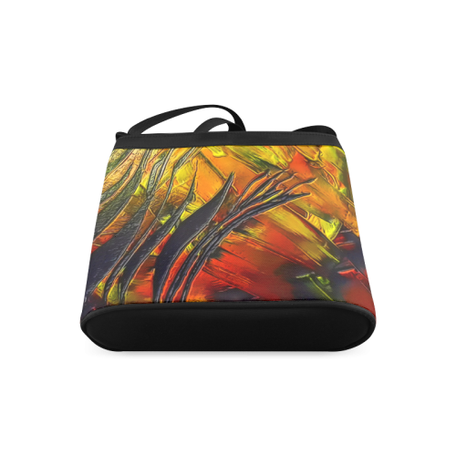 Fire Flames (Self paint) by Nico Bielow Crossbody Bags (Model 1613)