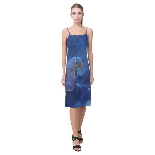 Hyacinth Macaw Alcestis Slip Dress (Model D05)