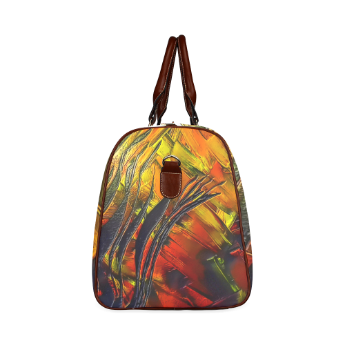 Fire Flames (Self paint) by Nico Bielow Waterproof Travel Bag/Small (Model 1639)