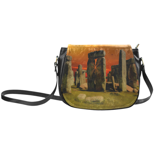 Stonehenge Sunset Classic Saddle Bag/Small (Model 1648)