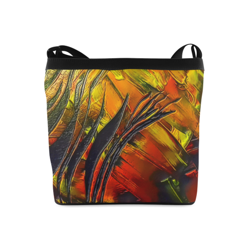 Fire Flames (Self paint) by Nico Bielow Crossbody Bags (Model 1613)