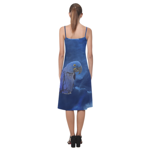 Hyacinth Macaw Alcestis Slip Dress (Model D05)