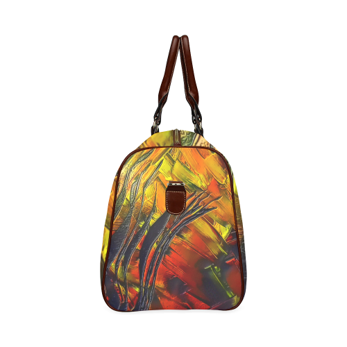 Fire Flames (Self paint) by Nico Bielow Waterproof Travel Bag/Small (Model 1639)