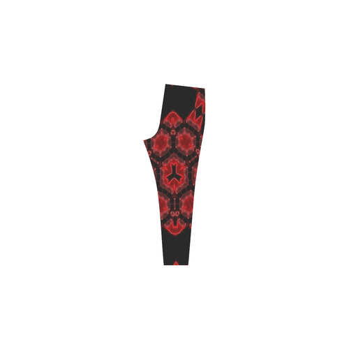 Red Alaun Mandala Cassandra Women's Leggings (Model L01)