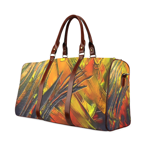 Fire Flames (Self paint) by Nico Bielow Waterproof Travel Bag/Small (Model 1639)