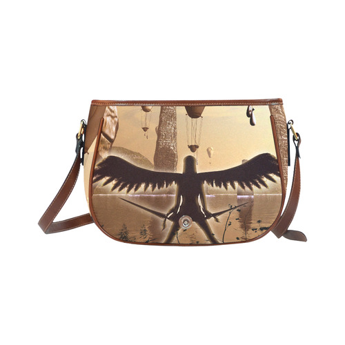 Angel in the sunset Saddle Bag/Small (Model 1649) Full Customization