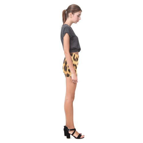 Leopard Skin Briseis Skinny Shorts (Model L04)