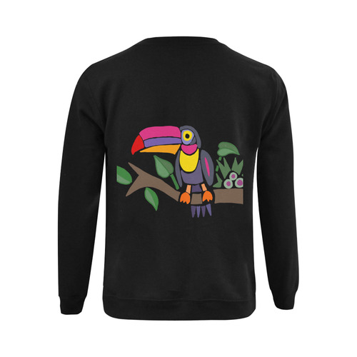 Toucan Bird Abstract Gildan Crewneck Sweatshirt(NEW) (Model H01)