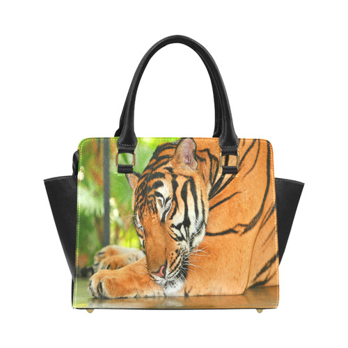 Sleeping Tiger Classic Shoulder Handbag (Model 1653)