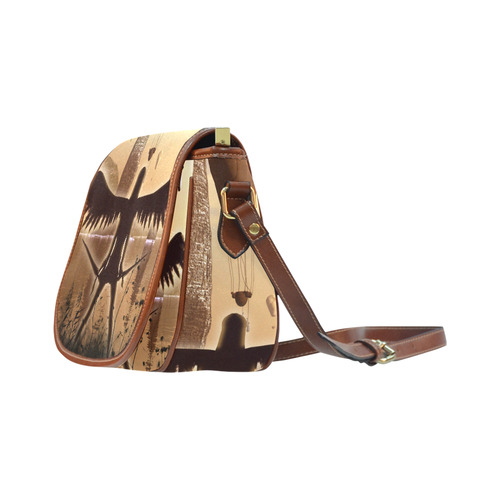 Angel in the sunset Saddle Bag/Small (Model 1649) Full Customization