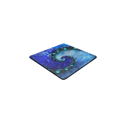 Scorpio Spiral Coaster Square -- Nocturne of Scorpio Fractal Astrology Square Coaster